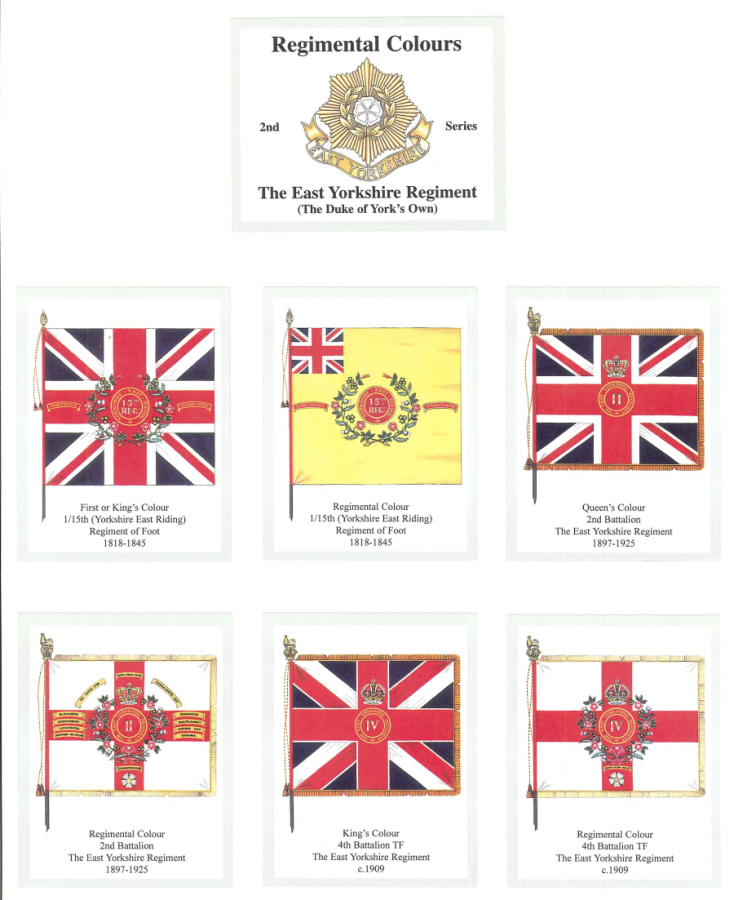 The East Yorkshire Regiment (The Duke of York's Own) 2nd Series - 'Regimental Colours' Trade Card Set by David Hunter
